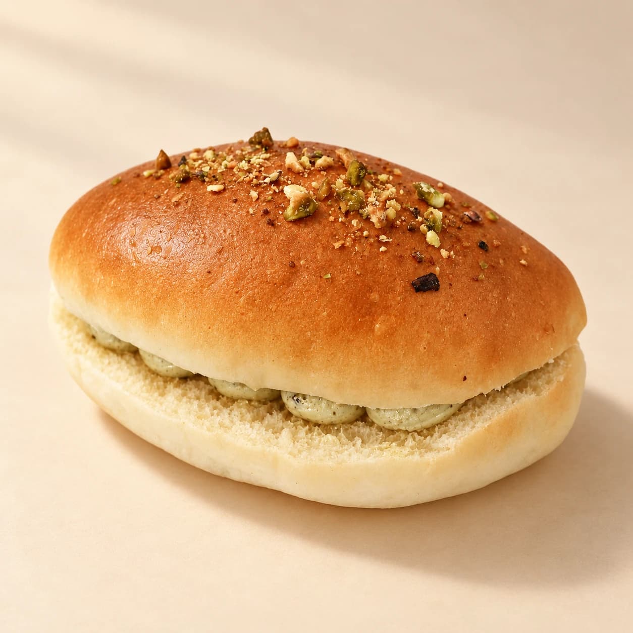 Pistachio Cream Bun 피스타치오 크림빵, image 1