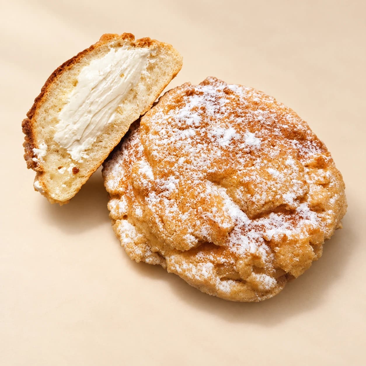 Cream Peanut Crust Bun 크림 소보로빵, image 1