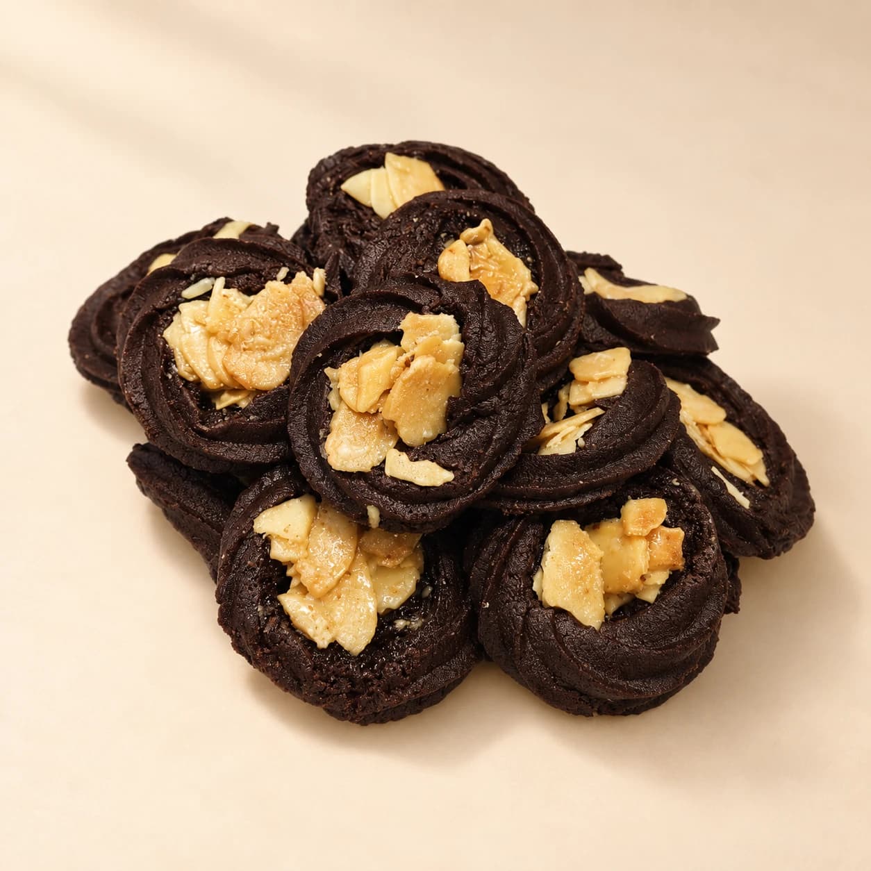 Almond Nougat Cookies (Chocolate) 초콜릿 아몬드 누가 쿠키, image 1