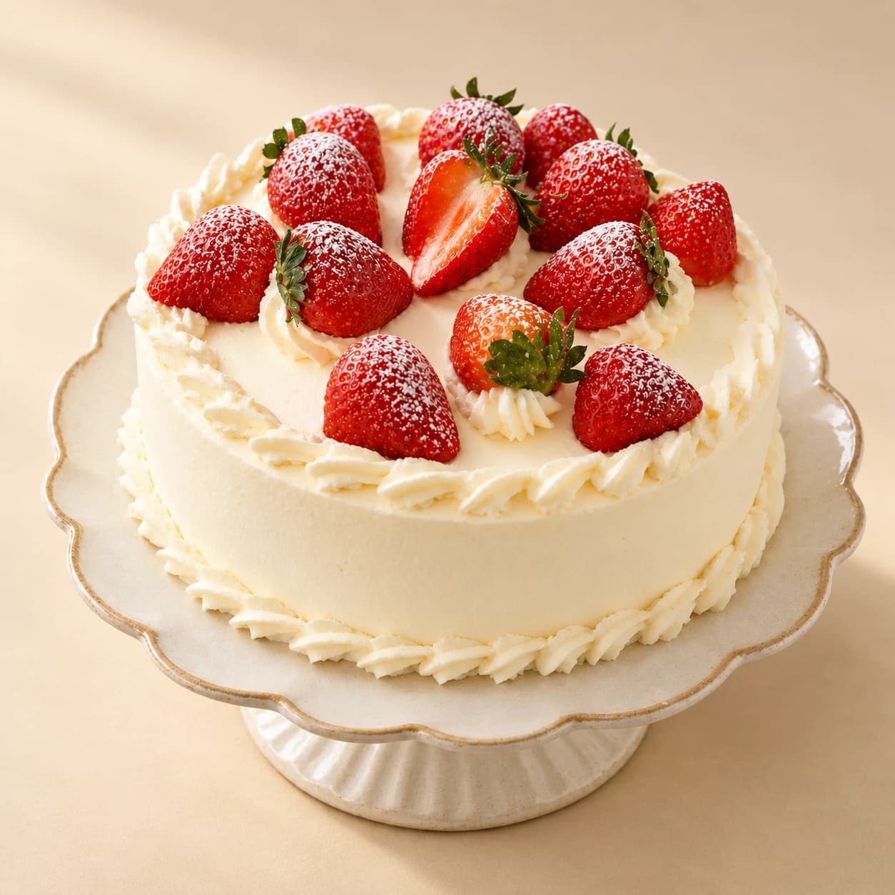 Fresh Cream Strawberry Cake 생크림 딸기 케이크, image 1